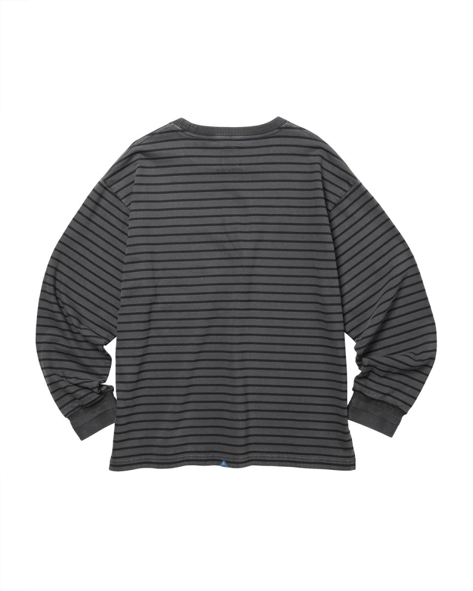 画像2: Liberaiders  GARMENT DYED STRIPED L/S SHIRT (2)