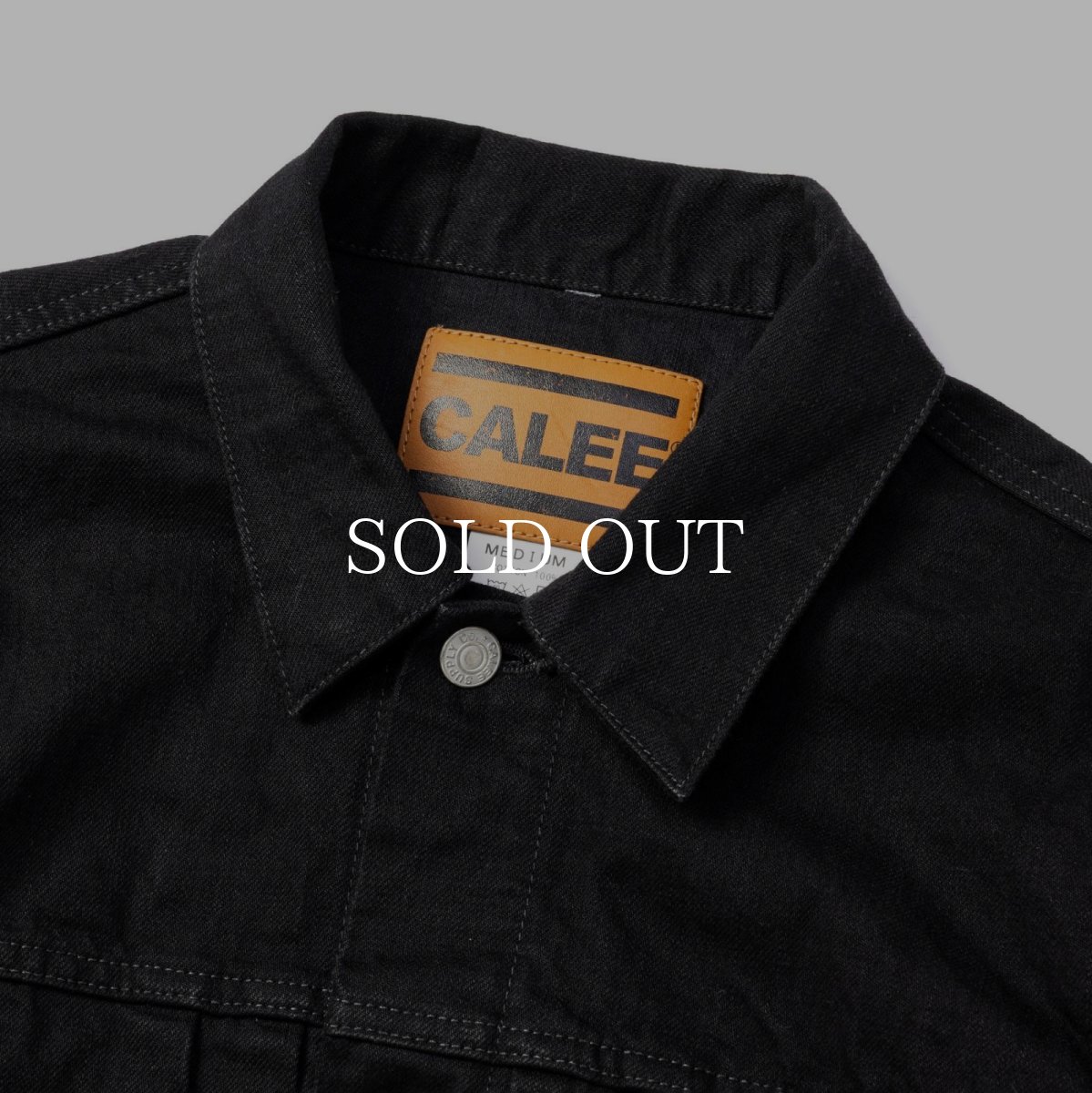 画像5: CALEE  1st TYPE BLACK DENIM JACKET (5)