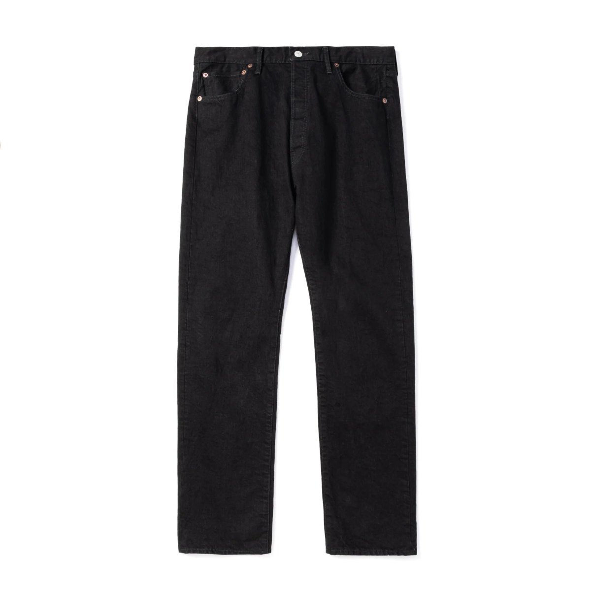画像1: CALEE  VINTAGE REPRODUCT BLACK STRAIGHT DENIM PANTS (1)