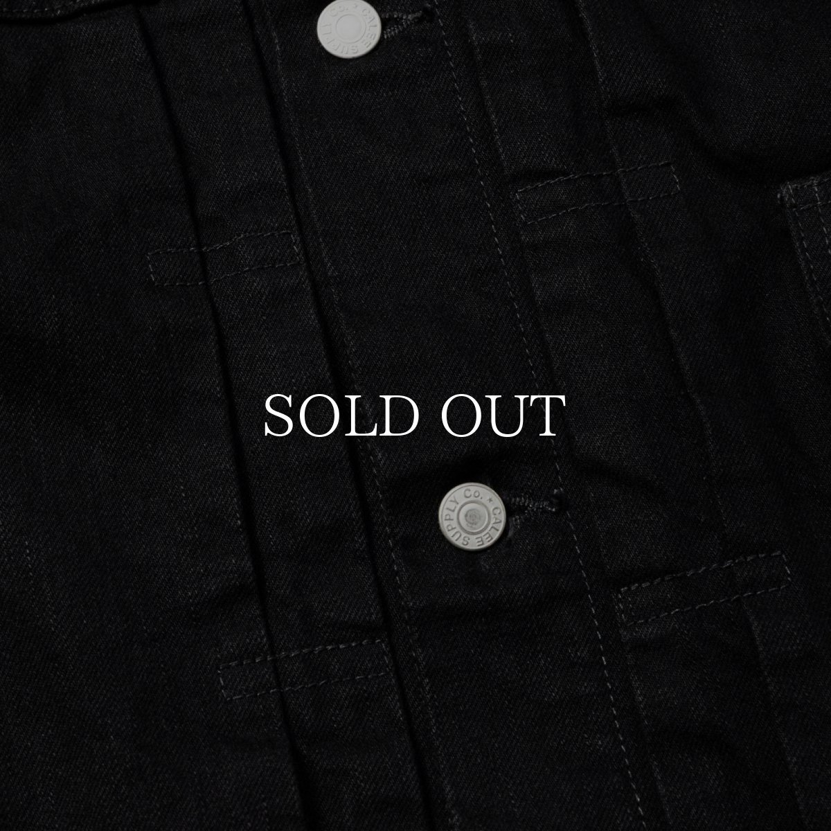 画像6: CALEE  1st TYPE BLACK DENIM JACKET (6)