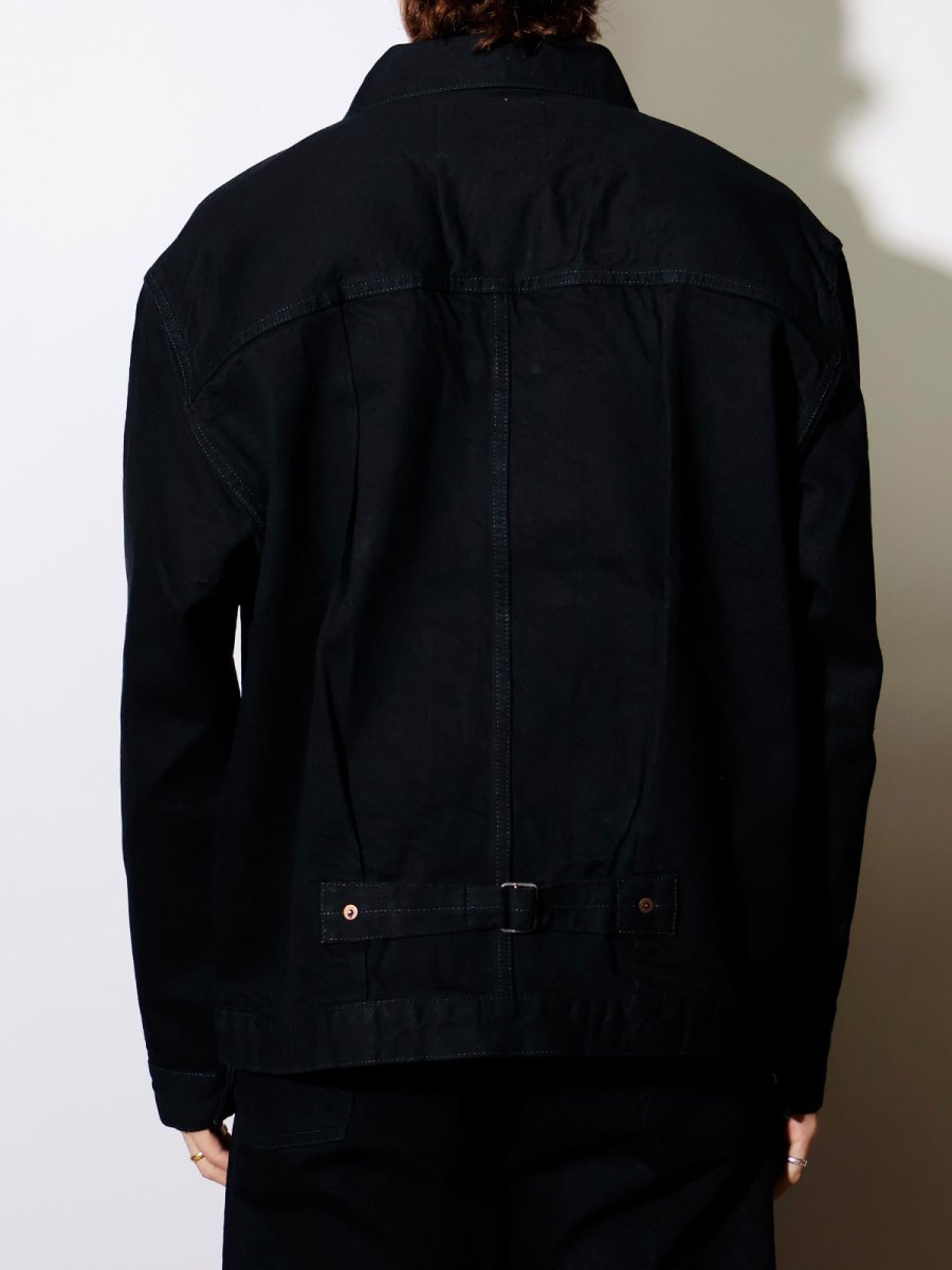 画像4: CALEE  1st TYPE BLACK DENIM JACKET (4)