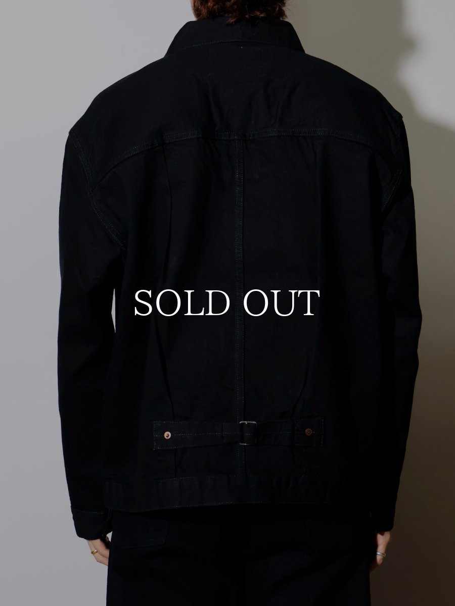 画像4: CALEE  1st TYPE BLACK DENIM JACKET (4)