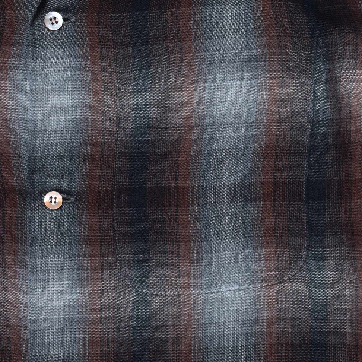 画像27: MINEDENIM  T.Rayon Ombre Open Collar Shirt (27)