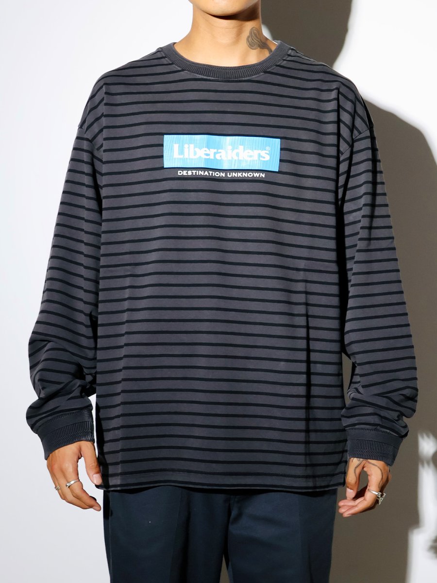 画像3: Liberaiders  GARMENT DYED STRIPED L/S SHIRT (3)