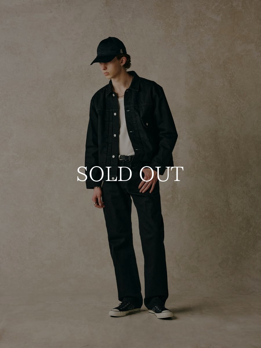 画像7: CALEE  1st TYPE BLACK DENIM JACKET (7)