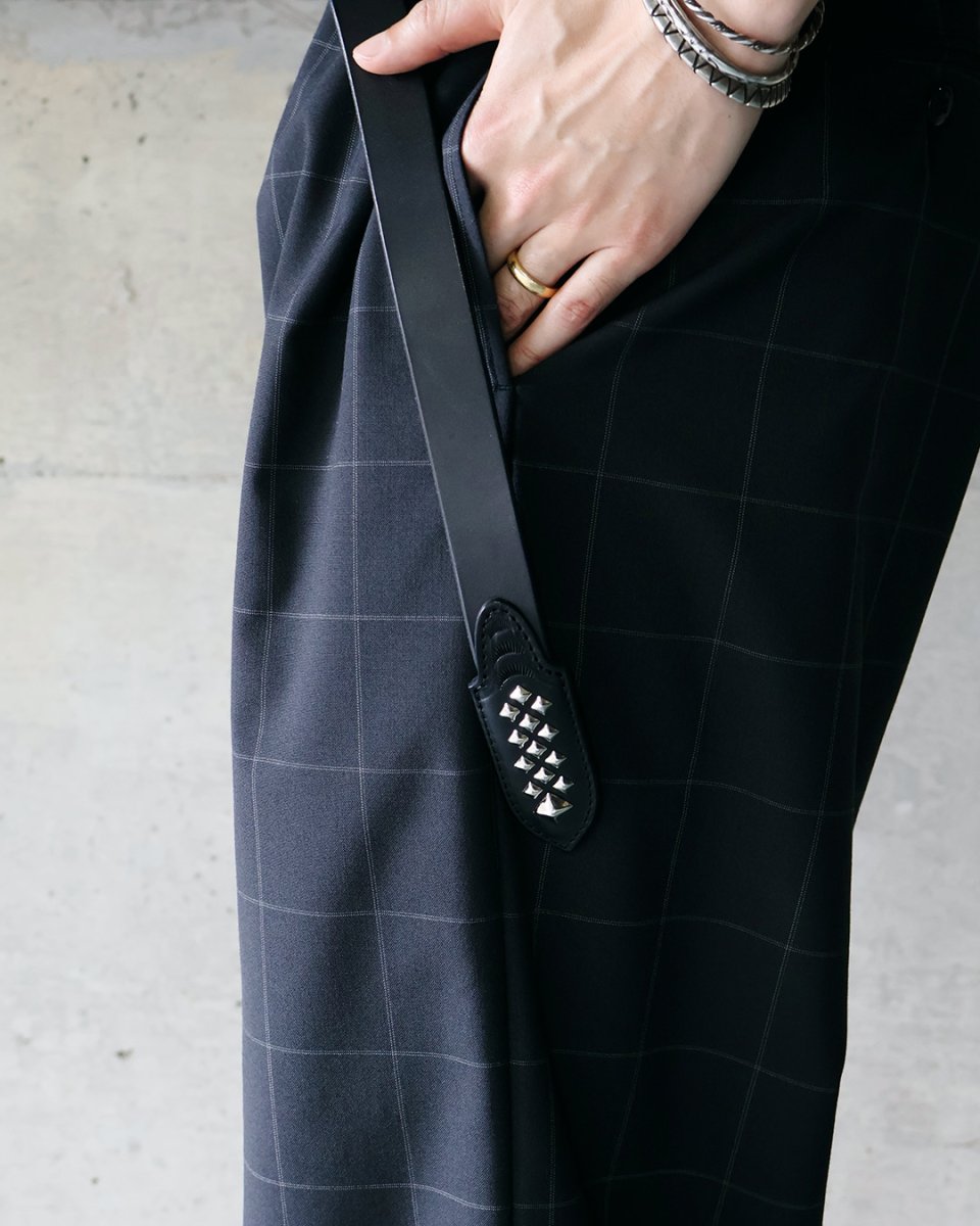画像5: CALEE  STUDS LEATHER NARROW BELT ＜TYPE B＞ (5)