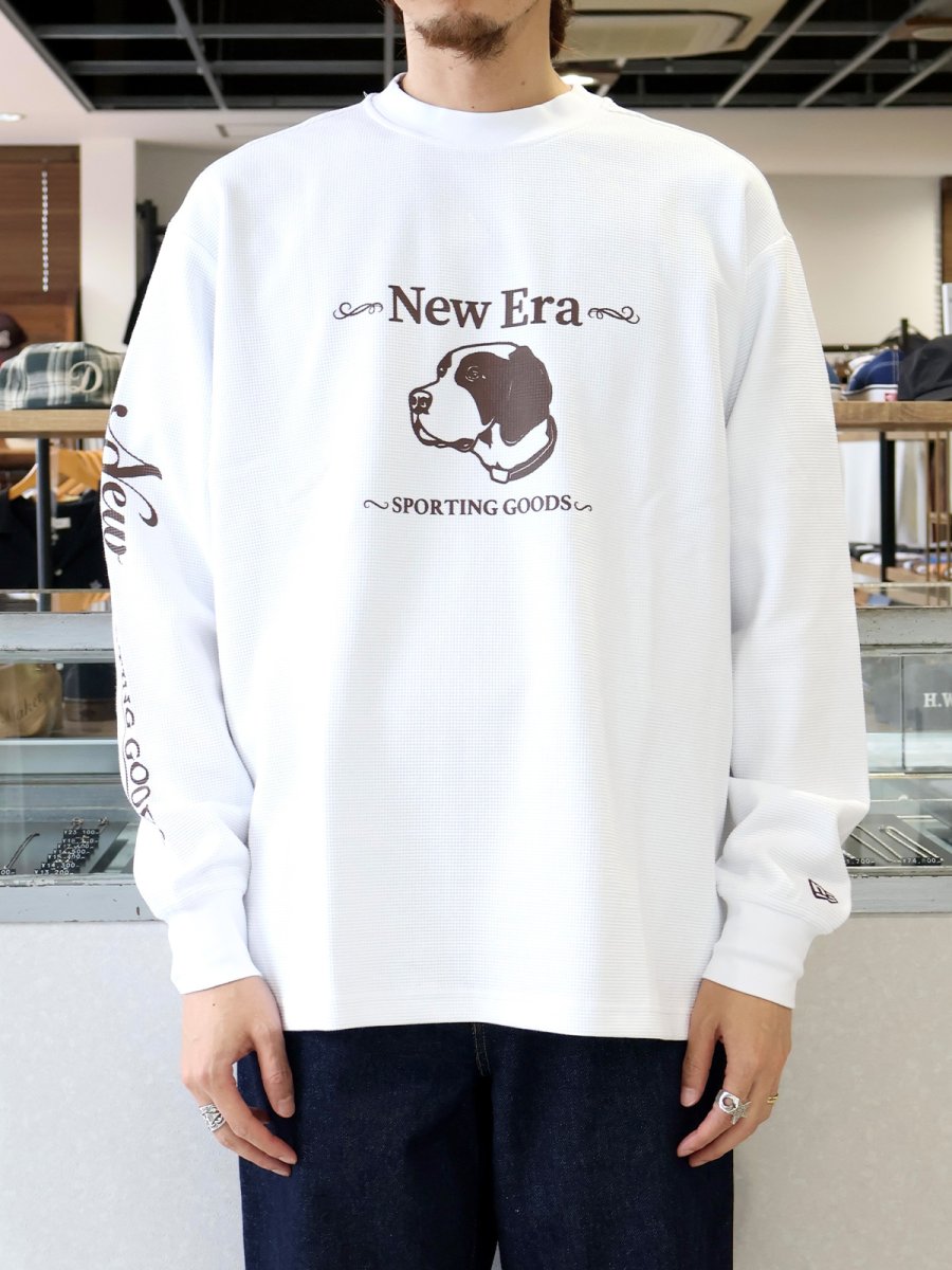 画像3: NEW ERA  長袖 ワッフル Tシャツ Direction by Takayuki Ohashi Dog ホワイト | アウトドア (3)