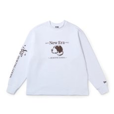 画像1: NEW ERA  長袖 ワッフル Tシャツ Direction by Takayuki Ohashi Dog ホワイト | アウトドア (1)