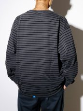 画像4: Liberaiders  GARMENT DYED STRIPED L/S SHIRT (4)