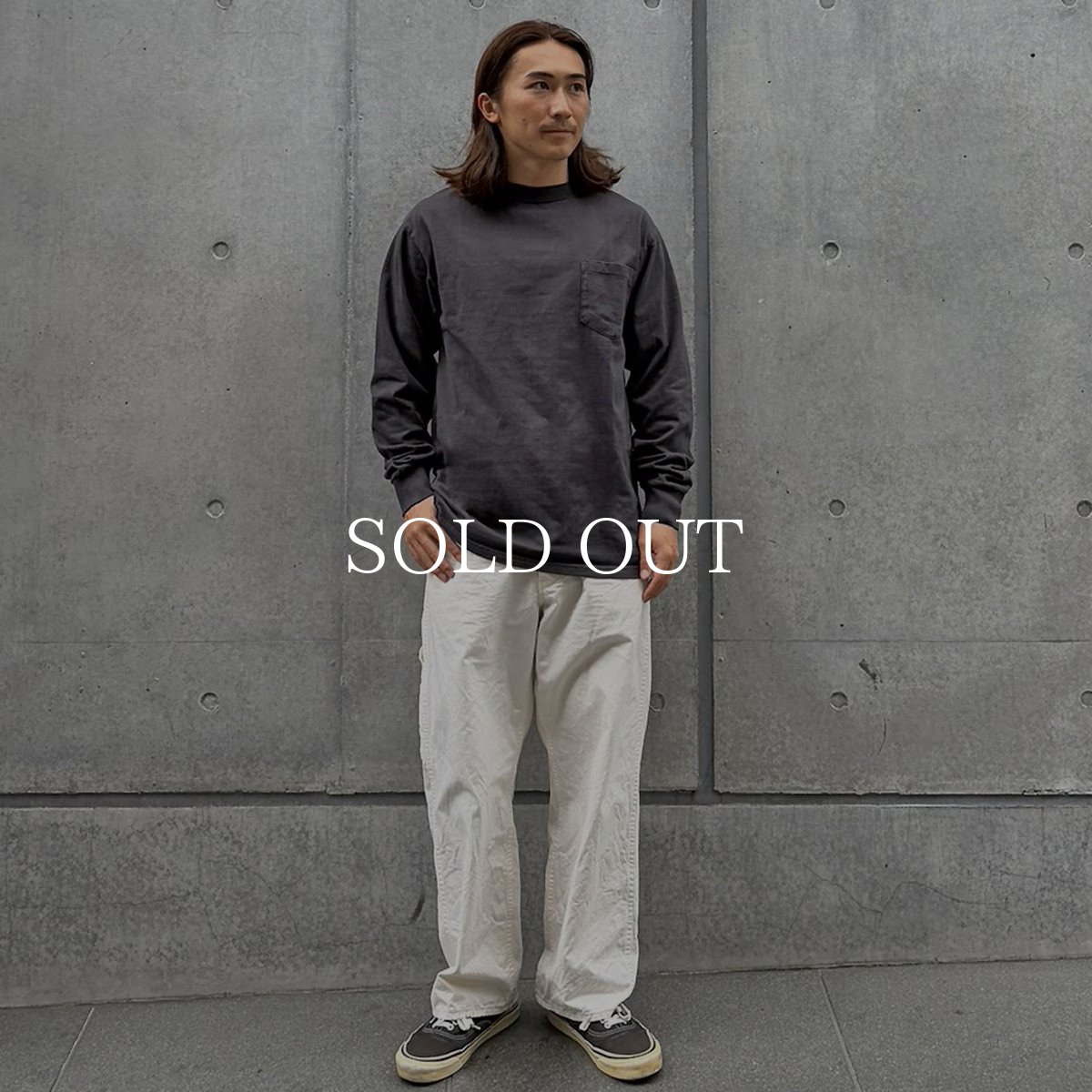 画像3: STANDARD CALIFORNIA  SD Heavyweight Pocket Long Sleeve T Vintage Wash (3)