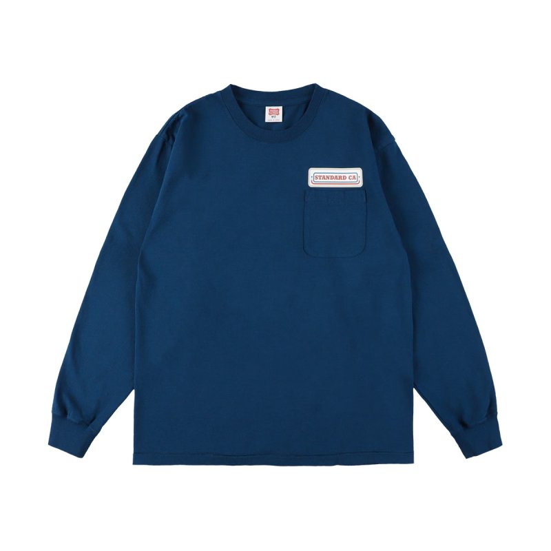 STANDARD CALIFORNIA SD US Cotton Pocket Logo Long Sleeve T