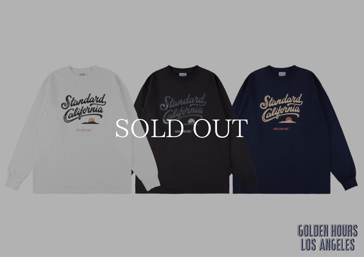 画像1: STANDARD CALIFORNIA  SD Heavyweight Modern Twist Signs Logo2 Long Sleeve T (1)