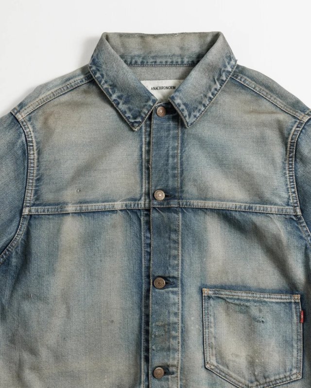 ANACHRONORM DAMAGED DENIM JACKET LIGHT INDIGO AN468 公式通販