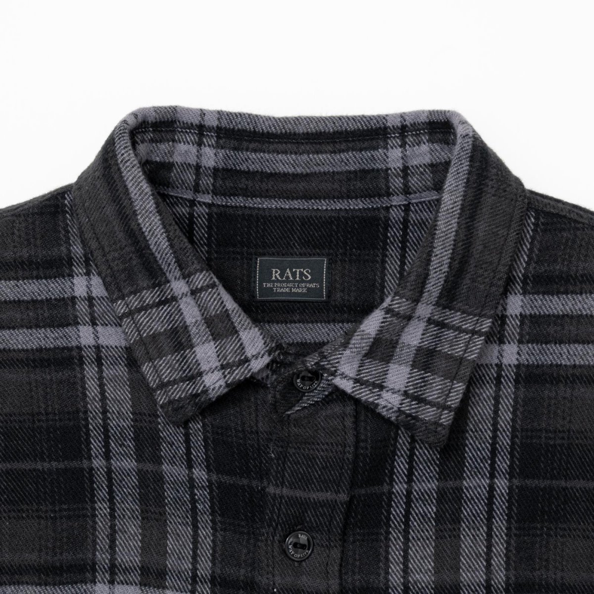 画像3: RATS   TARTAN FLANNEL CHECK SHIRT (3)