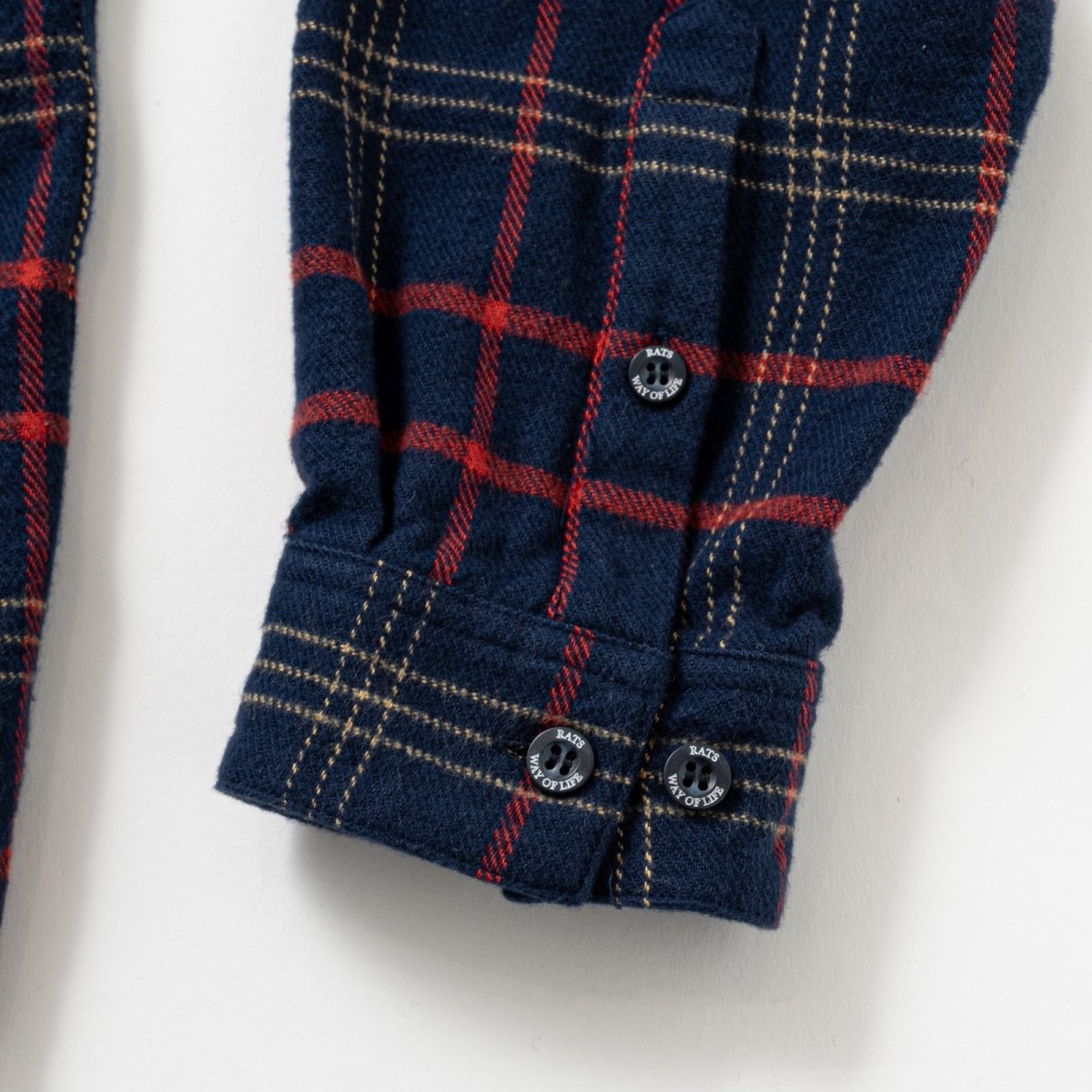 画像6: RATS   COTTON FLANNEL CHECK SHIRT (6)