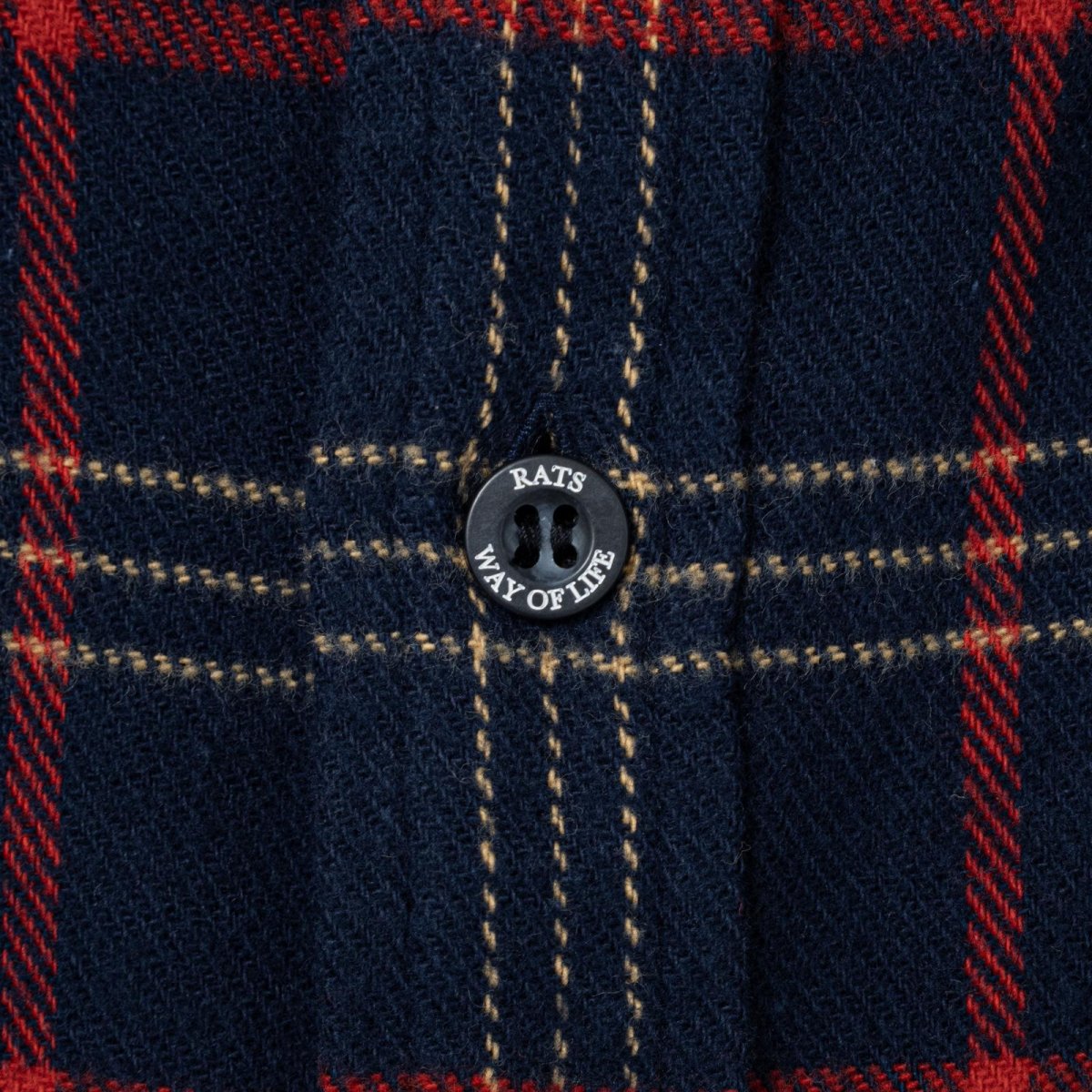画像5: RATS   COTTON FLANNEL CHECK SHIRT (5)