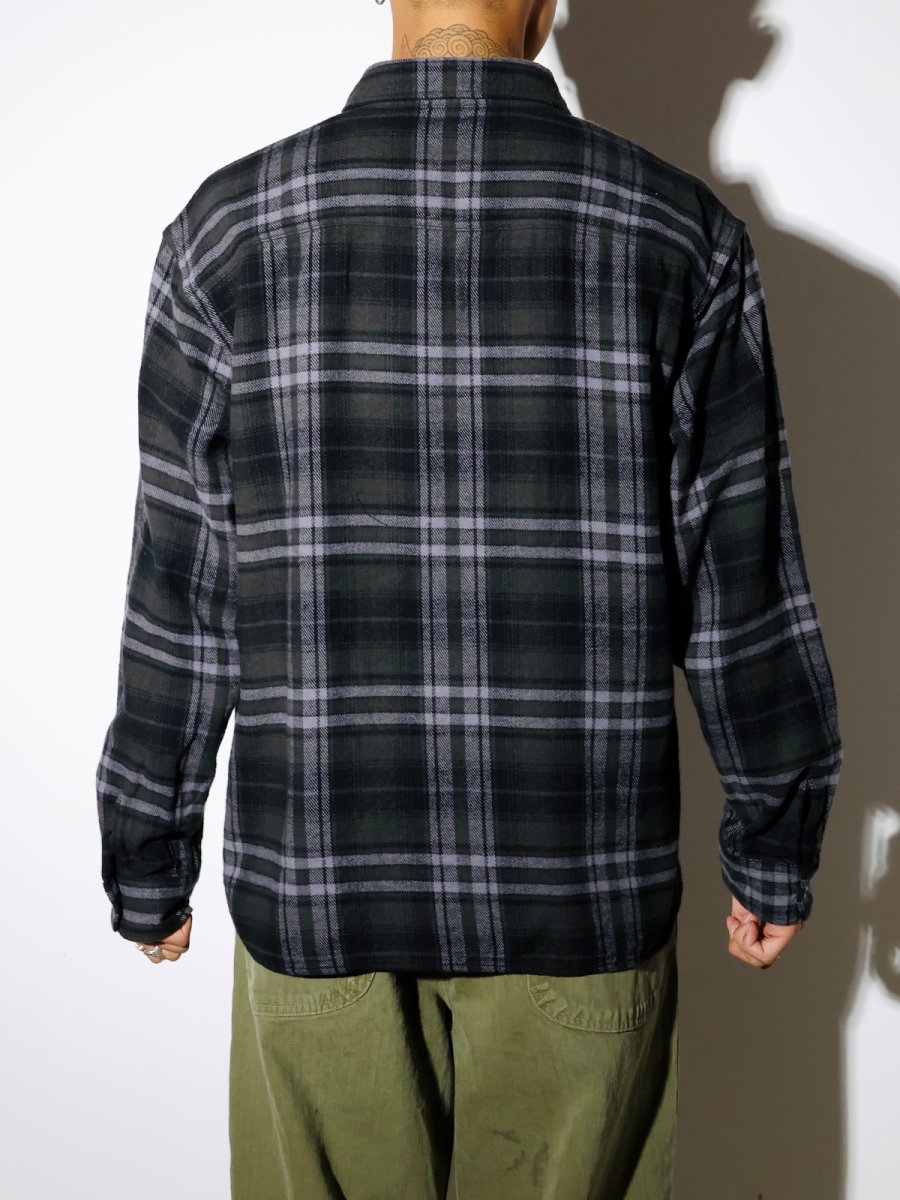 画像4: RATS   TARTAN FLANNEL CHECK SHIRT (4)