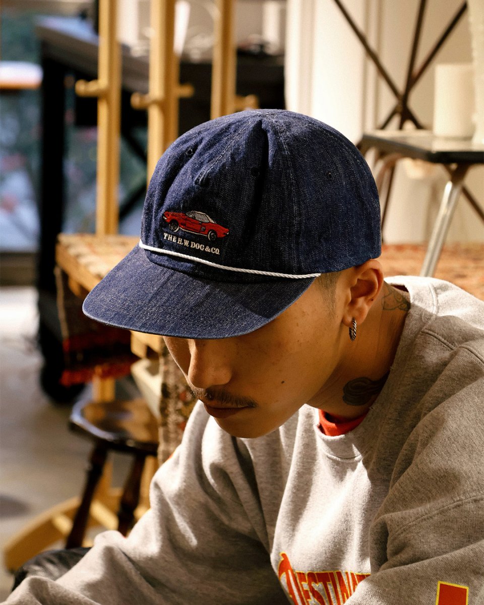 画像2: THE H.W.DOG&CO.  DENIM BIKERS CAP (2)