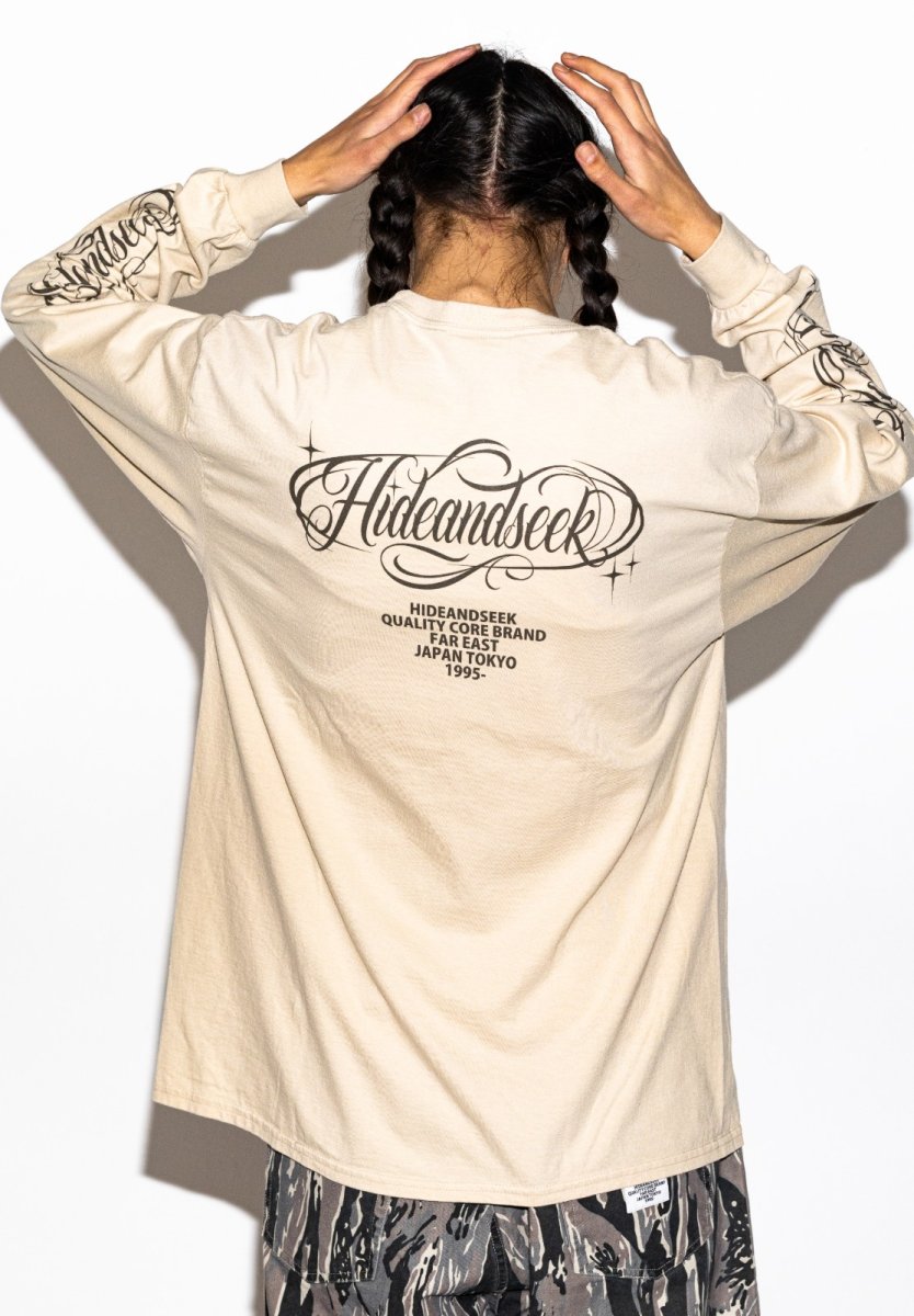 画像9: HideandSeek  Calligraphy L/S Tee(26aw) (9)