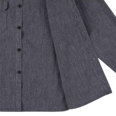 画像7: STANDARD CALIFORNIA  SD Logo Patch Black Chambray Work Shirt Vintage Wash (7)