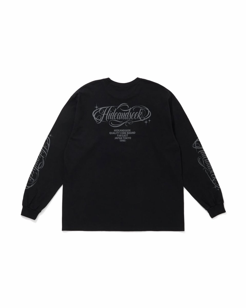 画像1: HideandSeek  Calligraphy L/S Tee(26aw) (1)