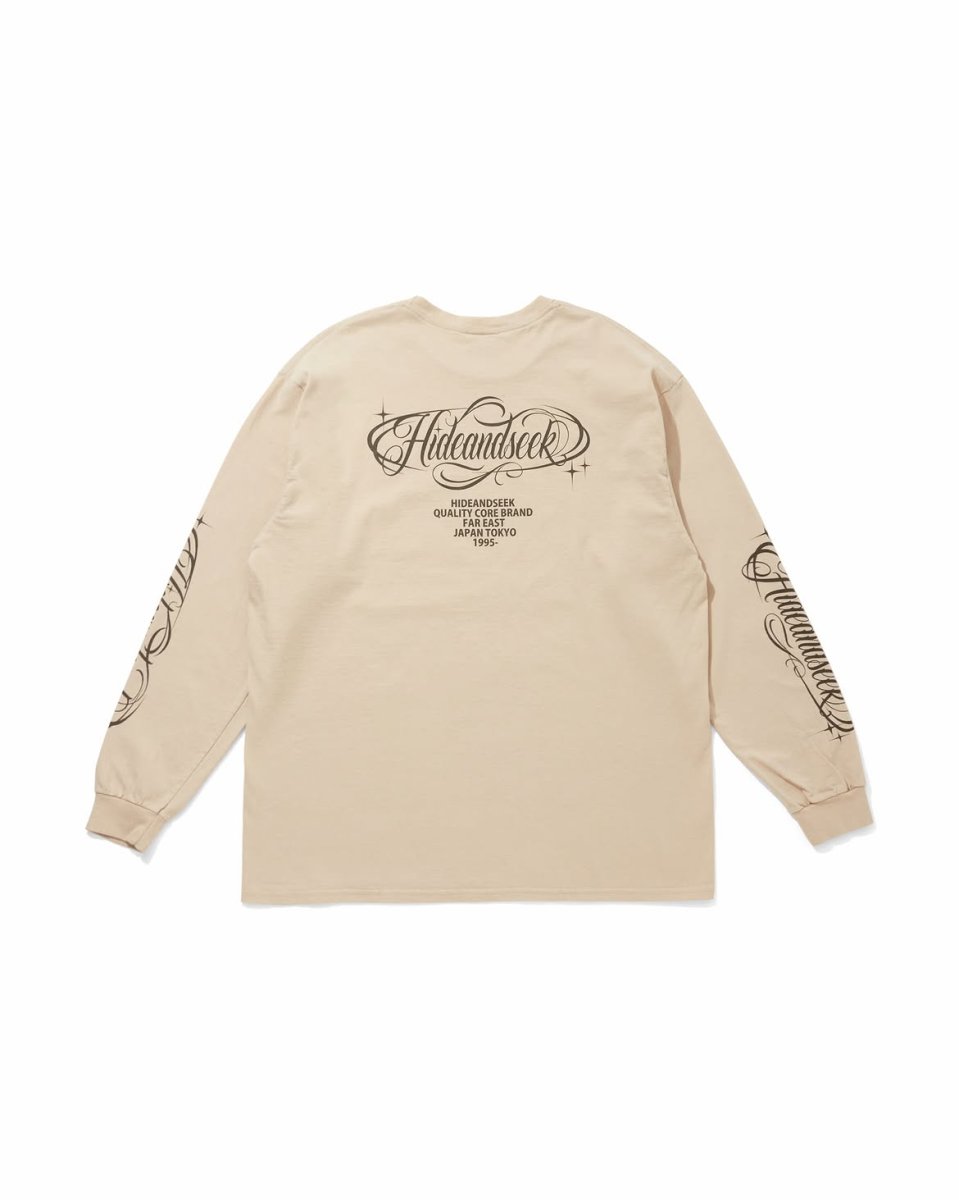 画像7: HideandSeek  Calligraphy L/S Tee(26aw) (7)