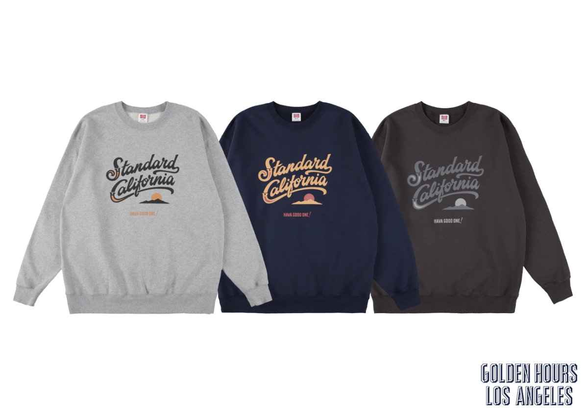 画像1: STANDARD CALIFORNIA  SD US Cotton Modern Twist Signs Logo2 Sweat (1)