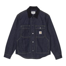画像1: CARHARTT WIP  Oakland Shirt Jac - Blue / Dark Navy, Rinsed (1)