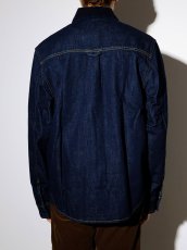 画像4: CARHARTT WIP  Oakland Shirt Jac - Blue / Dark Navy, Rinsed (4)