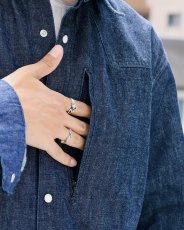 画像7: nonnative  RANCHER L/S SHIRT COTTON 11oz DENIM OW (7)