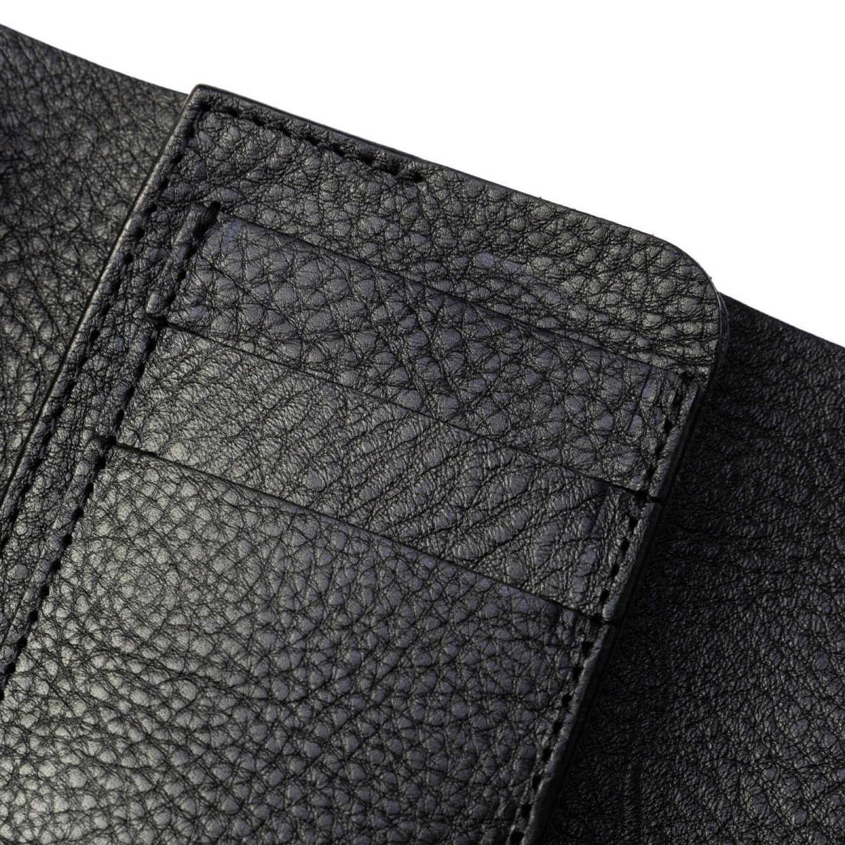 画像5: CALEE  ROUND STUDS LEATHER FLAP HALF WALLET (5)