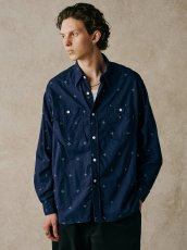 画像11: CALEE  CROSS PATTERN BANDANA CLOTH SH (11)