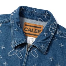 画像5: CALEE  CROSS PATTERN JACQUARD DENIM SWINGTOP (5)