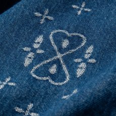 画像9: CALEE  CROSS PATTERN JACQUARD DENIM SWINGTOP (9)