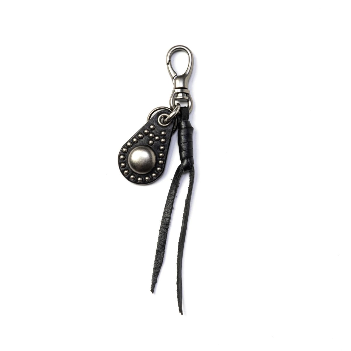 画像1: CALEE  STUDS LEATHER CHARM KEY RING (1)