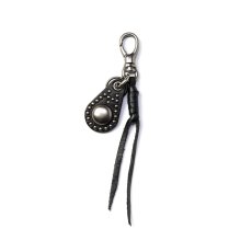 画像1: CALEE  STUDS LEATHER CHARM KEY RING (1)