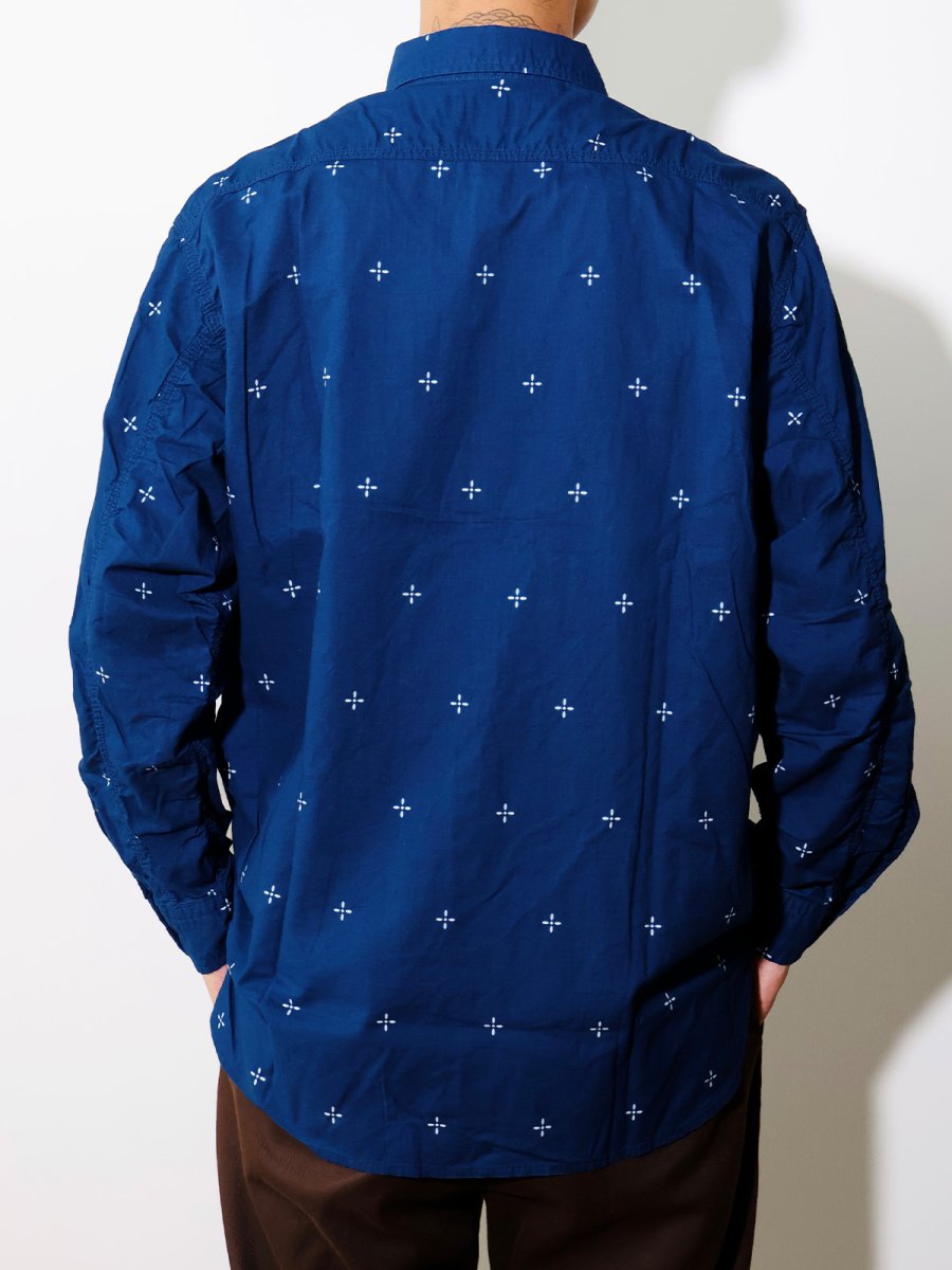 画像4: CALEE  CROSS PATTERN BANDANA CLOTH SH (4)