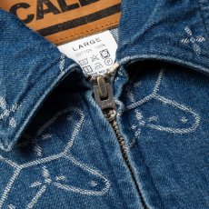 画像6: CALEE  CROSS PATTERN JACQUARD DENIM SWINGTOP (6)