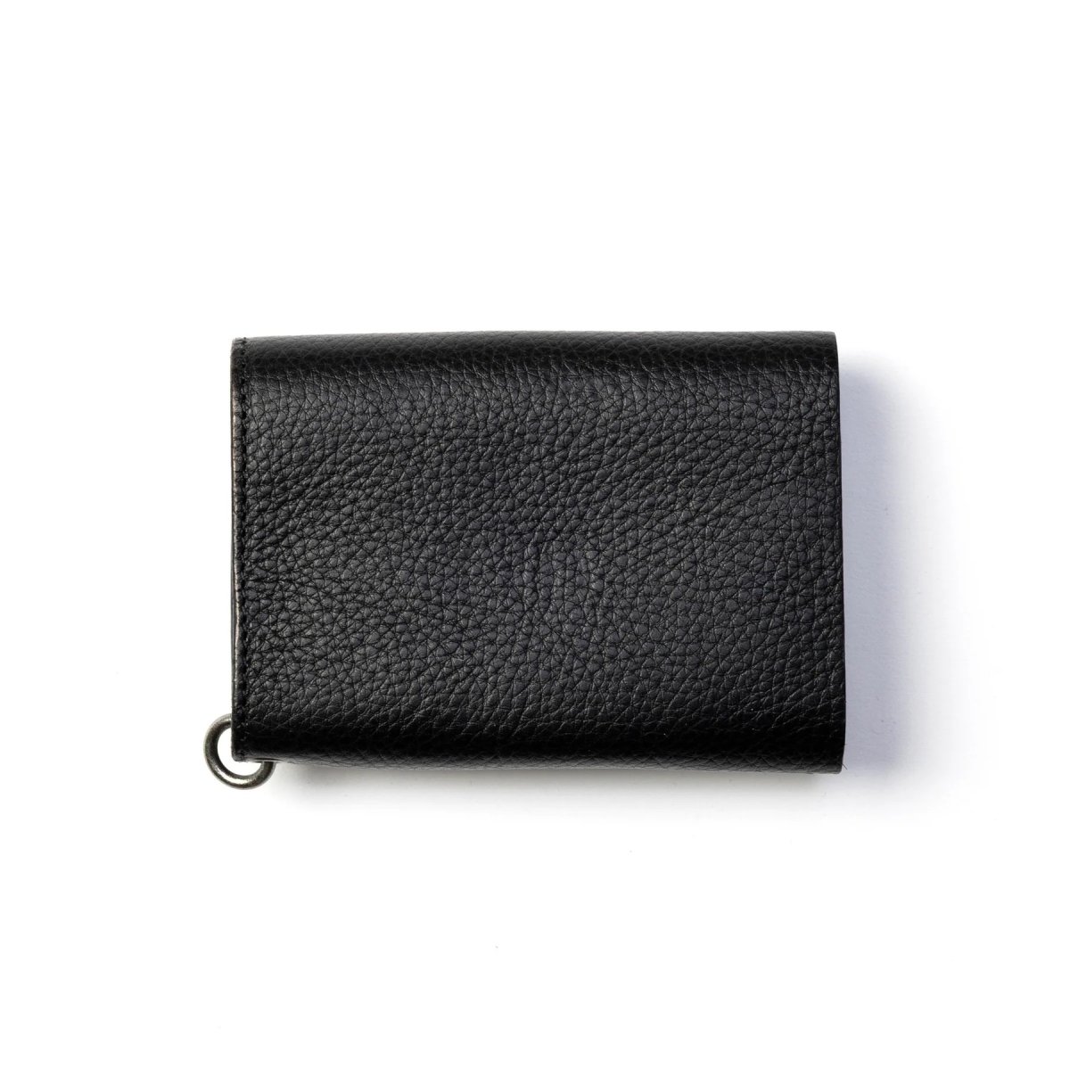 画像2: CALEE  ROUND STUDS LEATHER FLAP HALF WALLET (2)