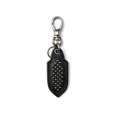 画像1: CALEE  ROUND STUDS LEATHER KEY RING ＜TYPE A＞ (1)