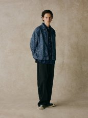 画像10: CALEE  CROSS PATTERN JACQUARD DENIM SWINGTOP (10)