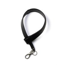 画像1: CALEE  ROUND STUDS LEATHER HAND STRAP KEY RING (1)