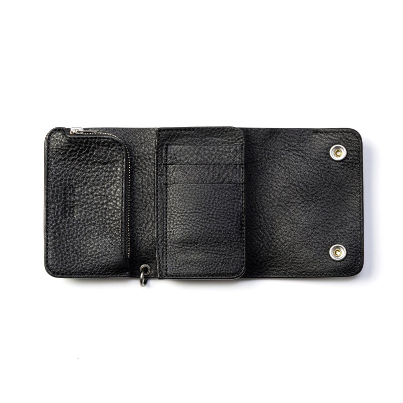 CALEE ROUND STUDS LEATHER FLAP HALF WALLET CL-26AWLE001 公式通販