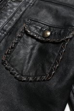 画像5: BOW WOW  LACE-UP LEATHER TRUCKER JACKET (5)