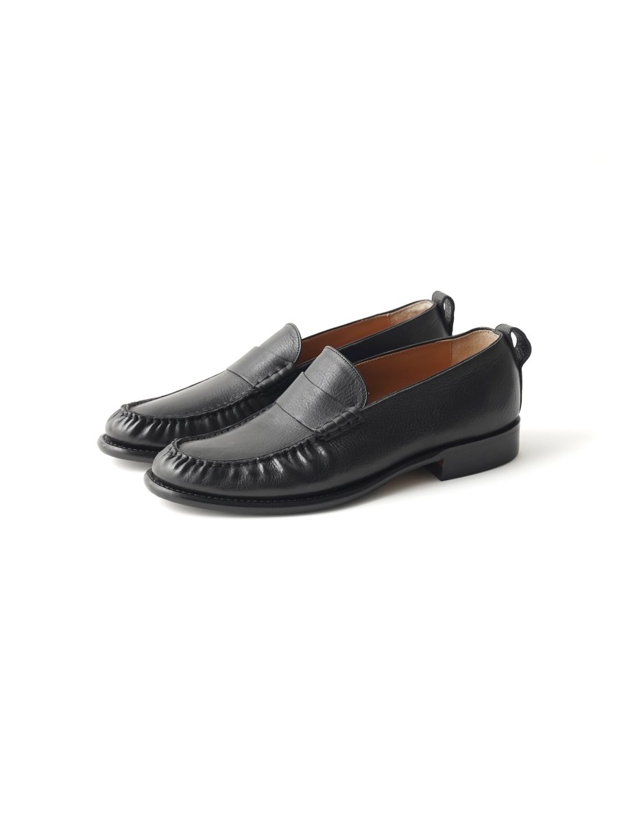 画像1: OLD JOE   “The Harrow” ARTISAN LEATHER FLAT SADDLE LOAFER (1)