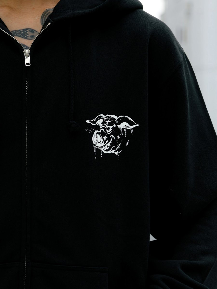 画像4: PORKCHOP GARAGE SUPPLY  HUNGRY ZIP UP HOODIE (4)