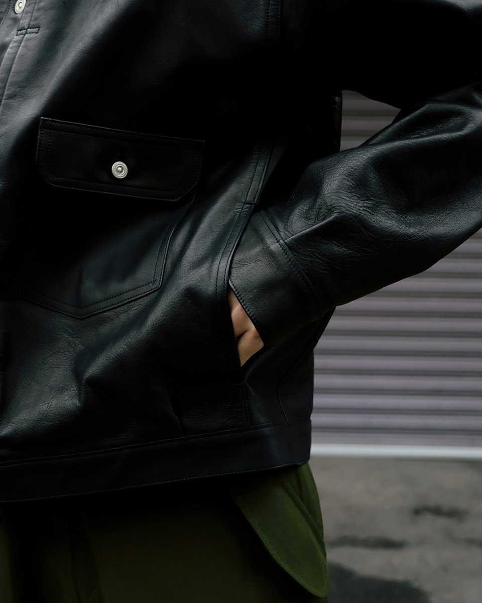 画像14: OLD JOE   PATINA HORSE-HIDE RIVETED JACKET (14)