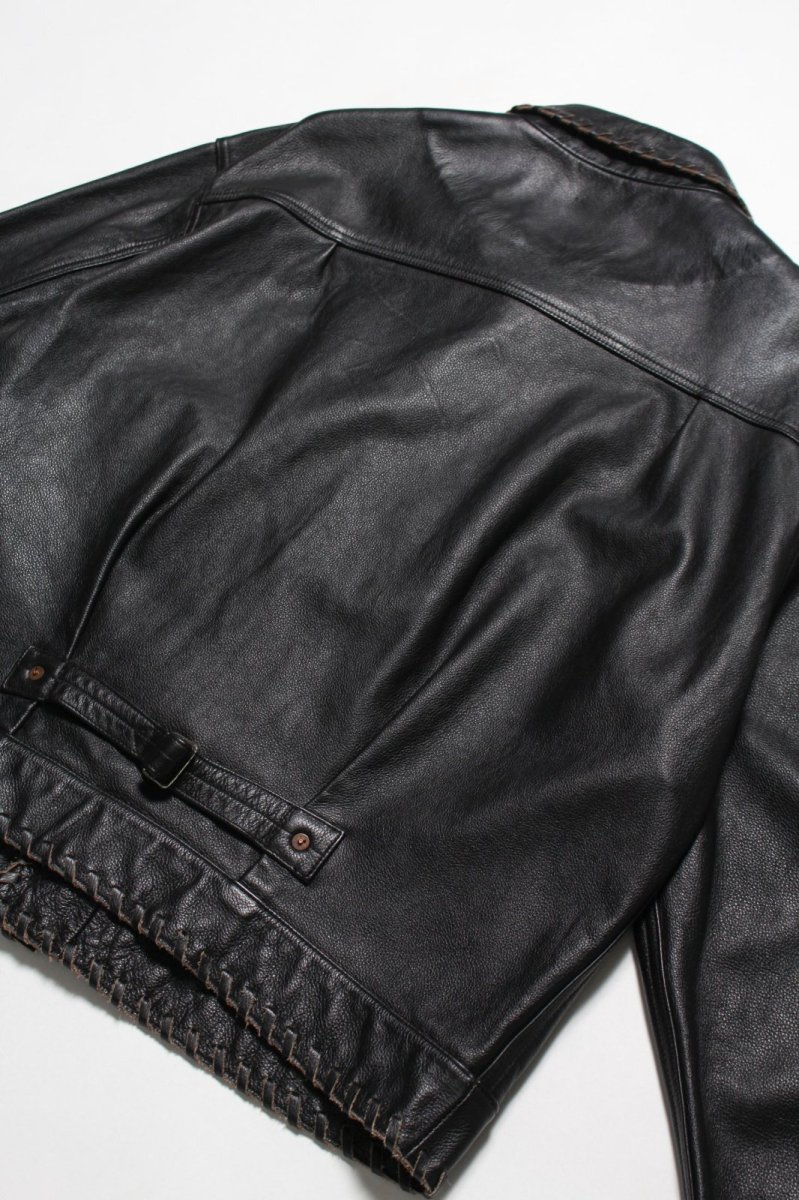 画像7: BOW WOW  LACE-UP LEATHER TRUCKER JACKET (7)