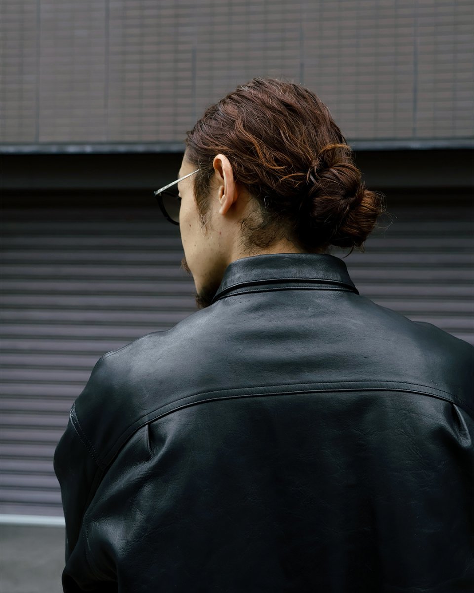 画像16: OLD JOE   PATINA HORSE-HIDE RIVETED JACKET (16)