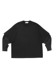 画像1: COOTIE PRODUCTIONS   Spanish Pima Layered Sleeve Boxy L/S Tee (1)